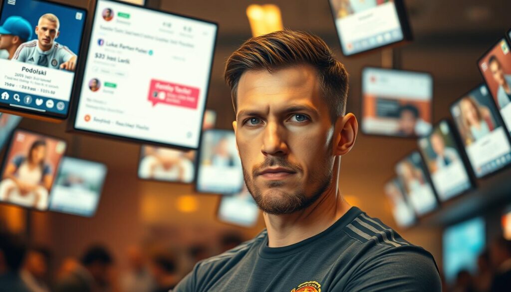 Lukas Podolski Social Media Vermögen