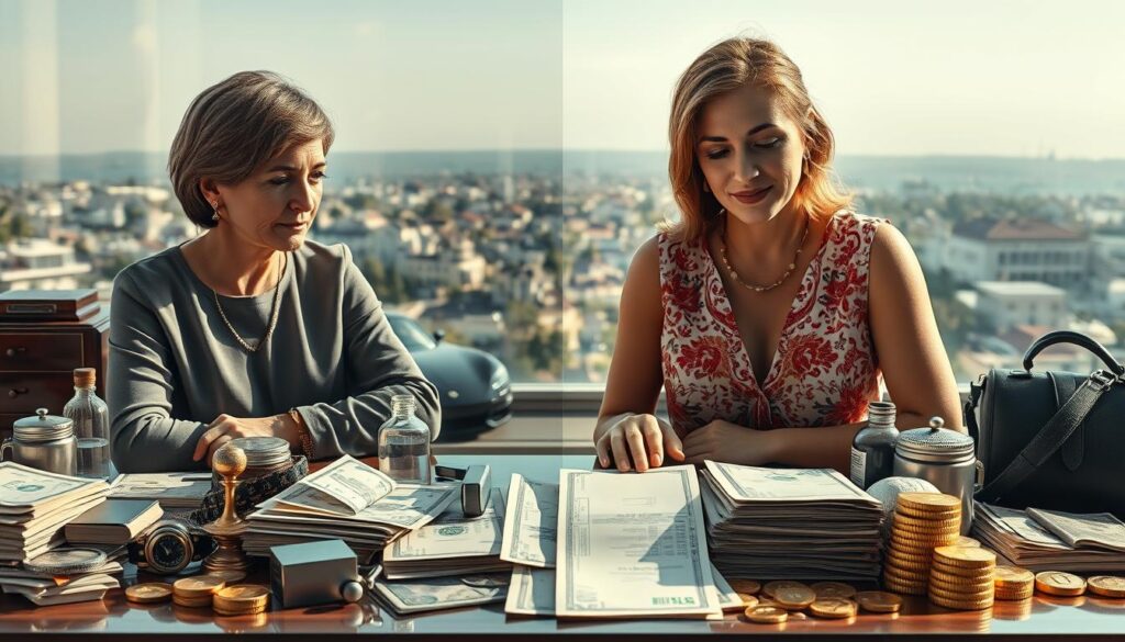 Vermögensvergleich Judith und Mel