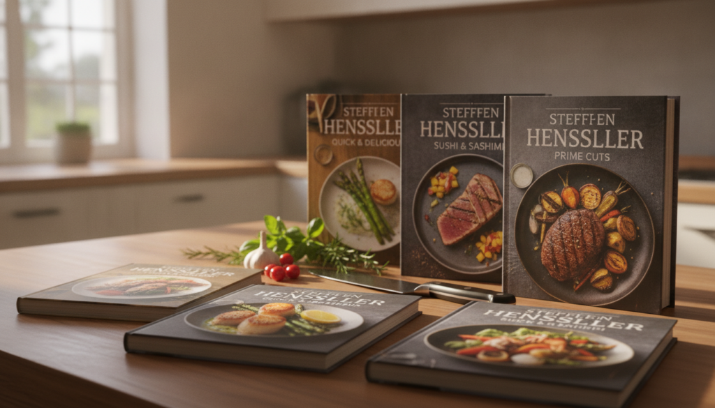 Erfolgreiche Kochbücher von Steffen Henssler